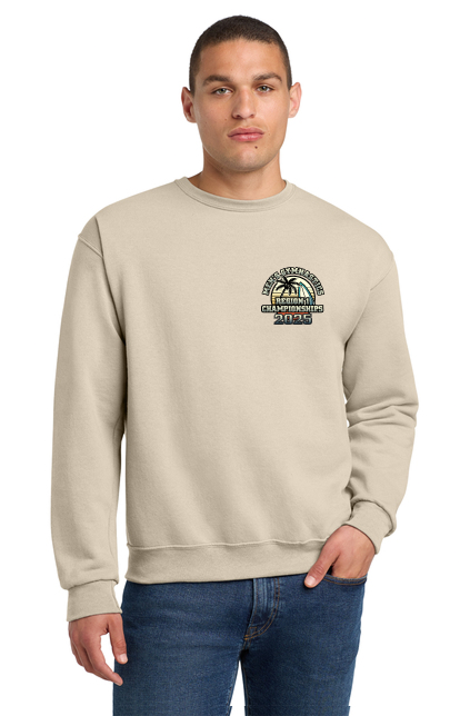 Decorated apparel — Adult Crewneck Cream Front V2